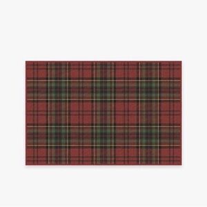 Ruggable Dress Stewart Tartan Red Rug 2X3 NEW